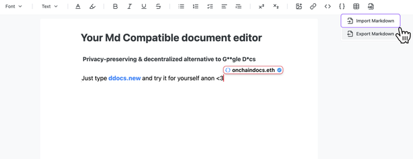 dDocs: Your Markdown Editor for Seamless Importing, Editing & Exporting